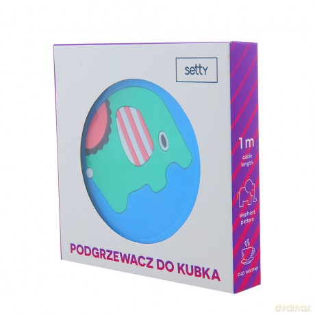 Setty Podgrzewacz do kubka Słoń USB PDK-02