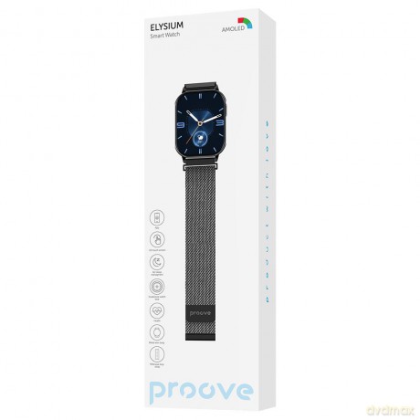 Smartwatch Proove Elysium czarny błyszczący