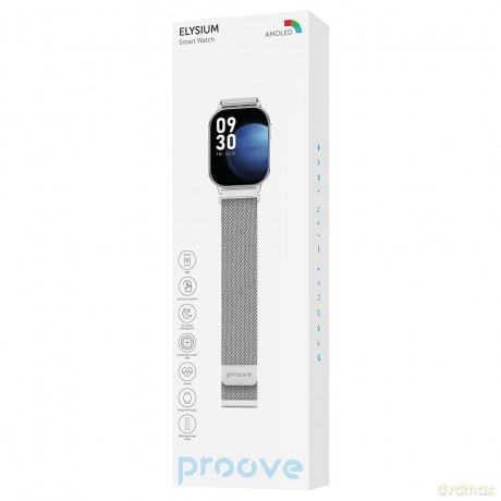 Smartwatch Proove Elysium srebrny błyszczący