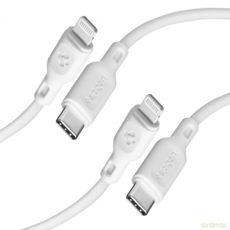 Spigen Kabel DuraSync MFi Lightning 2-Pack 100cm Biały
