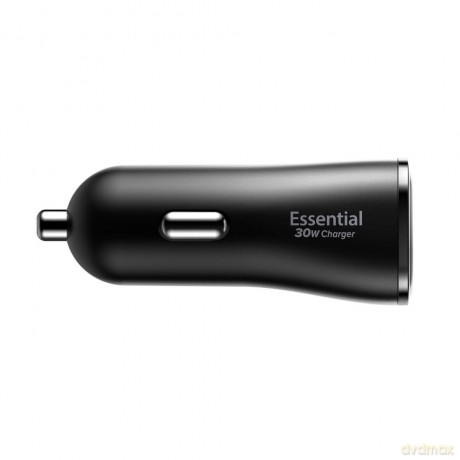 Spigen Ładowarka samochodowa Essential EV302 2-Port 30W Czarna