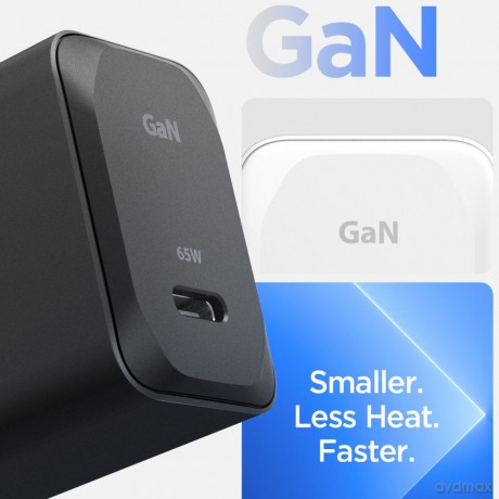 Spigen Ładowarka sieciowa ArcStation Pro GaN-651 1-Port 65W + Kabel Type-C Biała