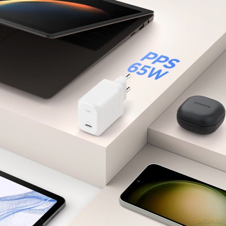 Spigen Ładowarka sieciowa ArcStation Pro GaN-651 1-Port 65W + Kabel Type-C Czarna