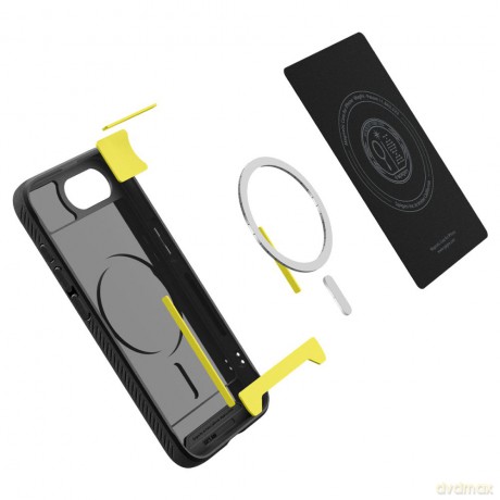 Spigen nakładka Rugged Armor Mag MagSafe do iPhone 16E Czarna Matowa