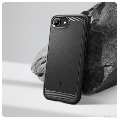 Spigen nakładka Rugged Armor Mag MagSafe do iPhone 16E Czarna Matowa