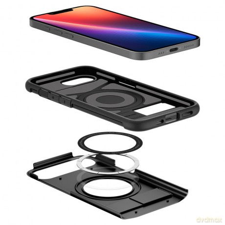 Spigen nakładka Slim Armor Mag MagSafe do iPhone 16E Czarna