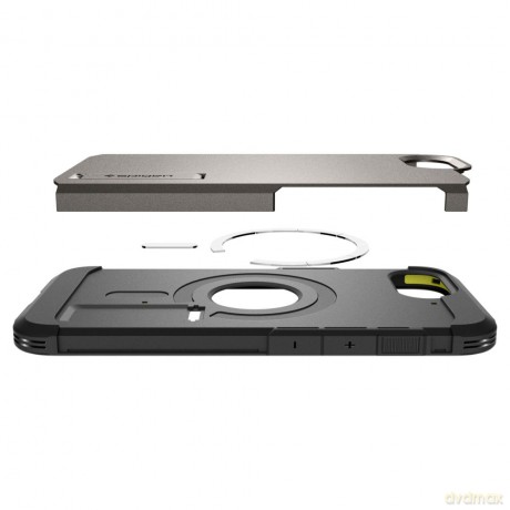 Spigen nakładka Tough Armor Mag MagSafe do iPhone 16E Gunmetal
