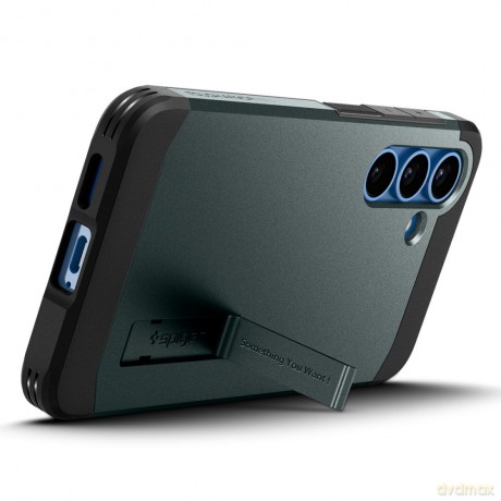 Spigen nakładka Tough Armor MagSafe do Samsung Galaxy S25 Zielona Otchłań