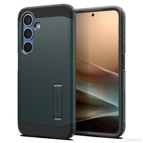 Spigen nakładka Tough Armor MagSafe do Samsung Galaxy S25 Zielona Otchłań