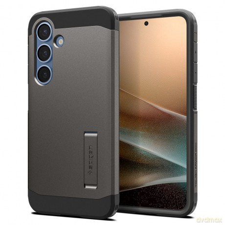 Spigen nakładka Tough Armor MagSafe do Samsung Galaxy S25+ Szara Metaliczna