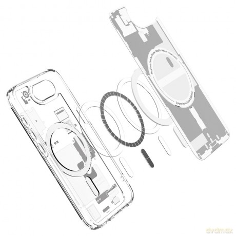 Spigen nakładka Ultra Hybrid Mag MagSafe do iPhone 16E Zero One Biała