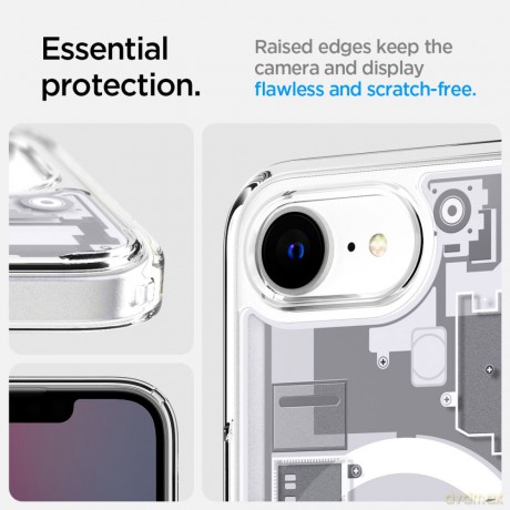 Spigen nakładka Ultra Hybrid Mag MagSafe do iPhone 16E Zero One Biała