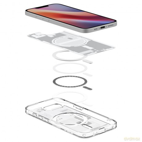 Spigen nakładka Ultra Hybrid Mag MagSafe do iPhone 16E Zero One Biała