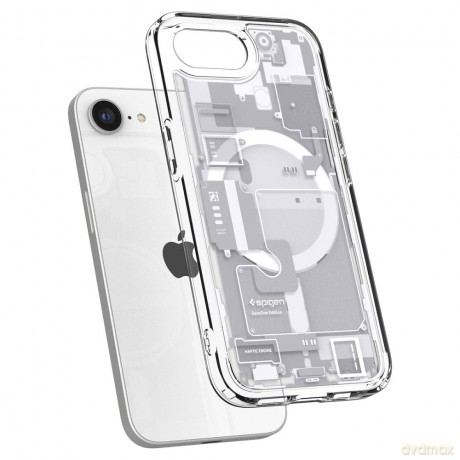 Spigen nakładka Ultra Hybrid Mag MagSafe do iPhone 16E Zero One Biała