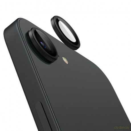 Spigen osłona aparatu Optik Pro Glas.TR EZ Fit" Camera Protector 2-Pack do iPhone 16E Czarna"