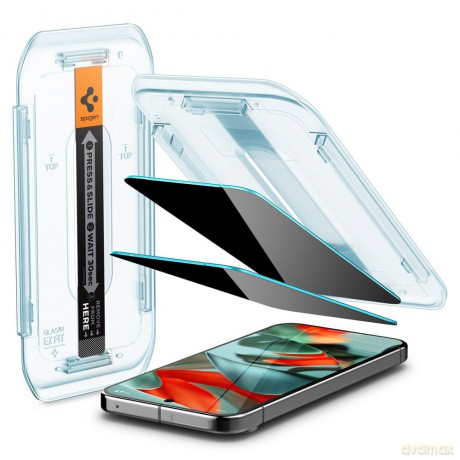 Spigen Szkło prywatyzujące Glas.tR ";EZ Fit"; 2-Pack do Google Pixel 9 Pro XL Prywatyzujące