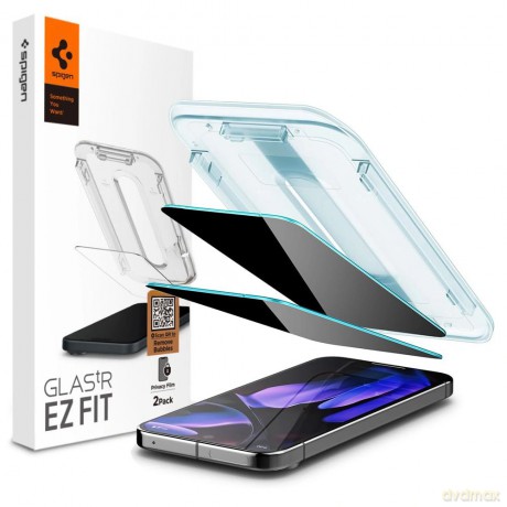 Spigen Szkło prywatyzujące Glas.tR ";EZ Fit"; 2-Pack do Google Pixel 9 Pro XL Prywatyzujące