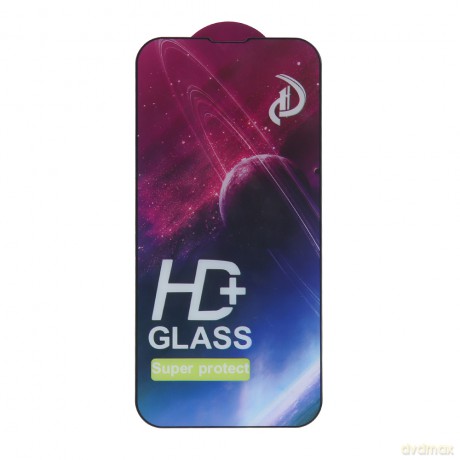 Szkło hartowane 9D do iPhone XR / 11 czarna ramka 10w1