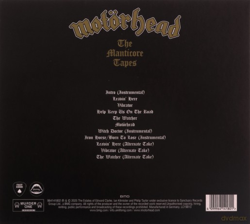 Motorhead: The Manticore Tapes (digisleeve) [CD]
