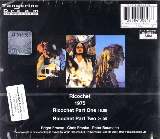 Tangerine Dream: Ricochet [CD]