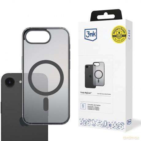 Apple iPhone 16E - 3mk Frosty MagCase Black
