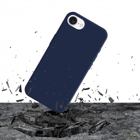 Apple iPhone 16E - 3mk Silicone Case Dark Navy