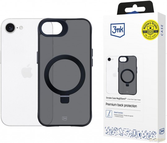 Apple iPhone 16E - 3mk Smoke Case Mag&Stand