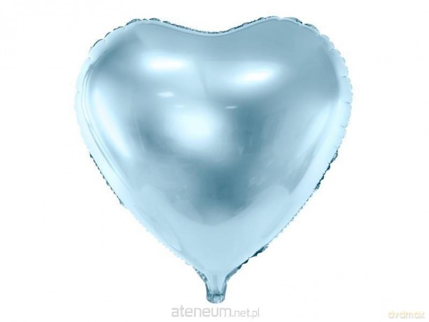 Balon foliowy Serce 45cm błękitny
