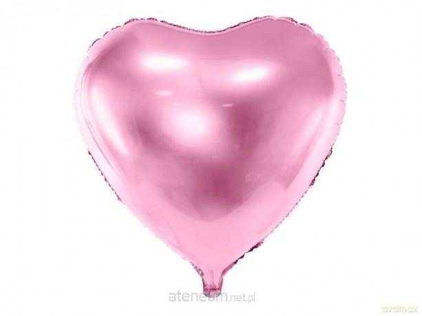 Balon foliowy Serce 45cm jasny róż