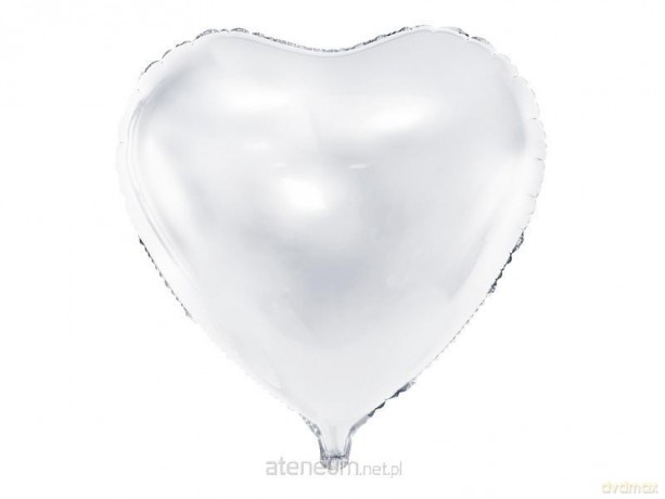Balon foliowy Serce 61cm biały