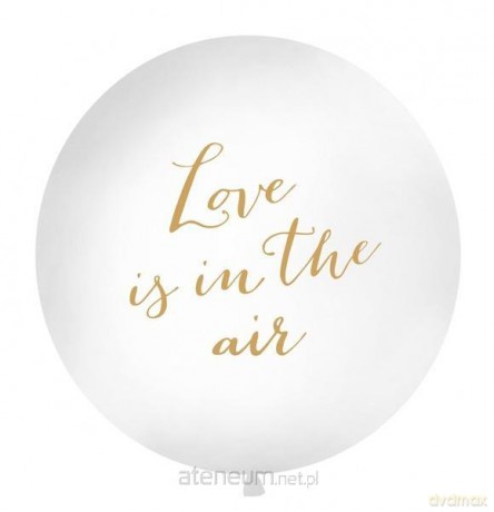 Balon Love is in the air 1m biały