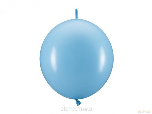 Balony z łącznikiem jasno niebieskie 33cm 20szt