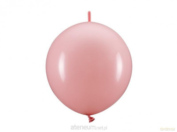 Balony z łącznikiem jasno różowe 33cm 20szt