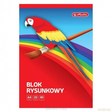 Blok rysunkowy A4/20K biały 80g (20szt)