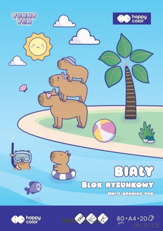 Blok rysunkowy A4/20K Yummy Yum biały
