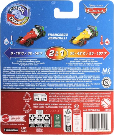 Cars. Auto zmieniające kolor JBM65