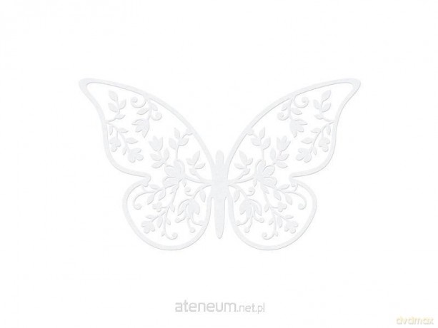 Dekoracje papierowe Motyl 8x5cm 10 zt
