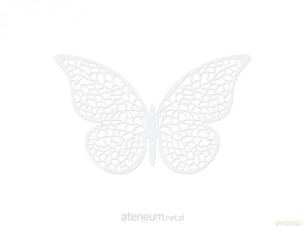 Dekoracje papierowe Motyl 8x5cm 10szt