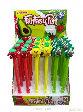 Długopis fantazyjny Fruit niebiesk (24szt)