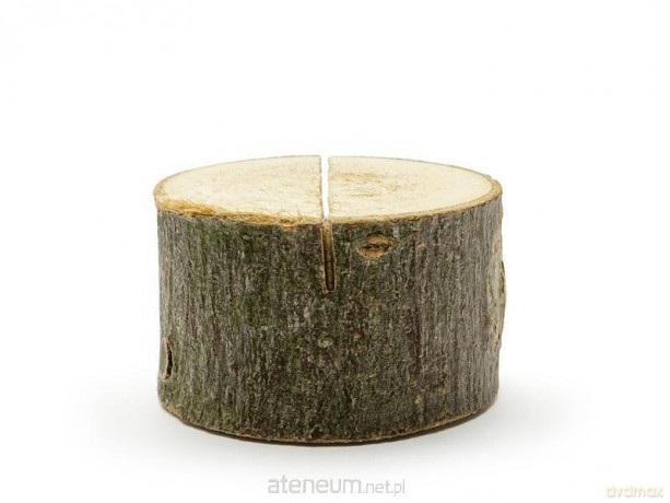 Drewniane podstawki pod wizytówki 3-4cm 6szt