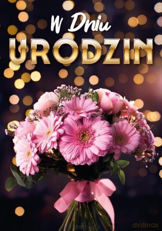 Karnet B6 3D Urodziny