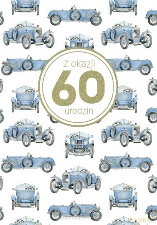 Kartka okolicznościowa Urodziny 60