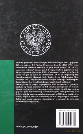 Studia nad łysenkizmem w polskiej biologii [KSIĄŻKA]