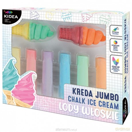 Kreda jumbo lody włoskie 8 elementów