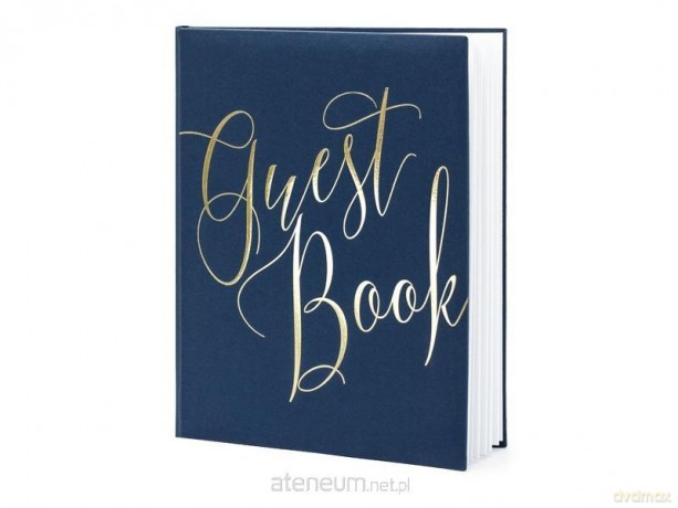 Księga Gości Guest book 20x24.5cm 22 kartki granat