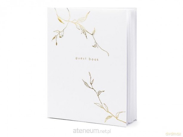 Księga Gości Guest book 20x24.5cm biały 22 kartki