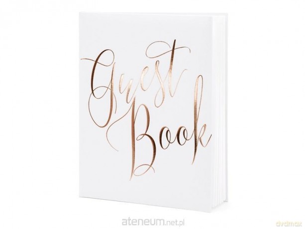 Księga Gości Guest book 20x24.5cm biały 22 kartki