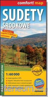 Sudety Środkowe 1:60 000 mapa turystyczna laminowa [KSIĄŻKA]
