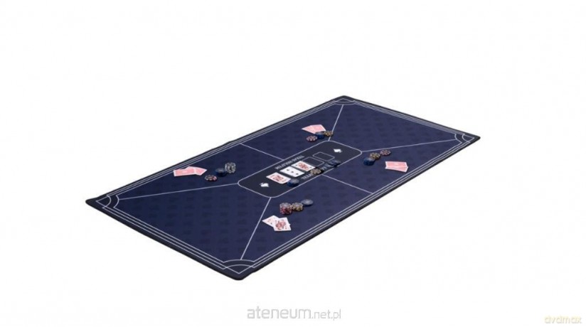 Mata do pokera niebieska 118x59cm [GRA]