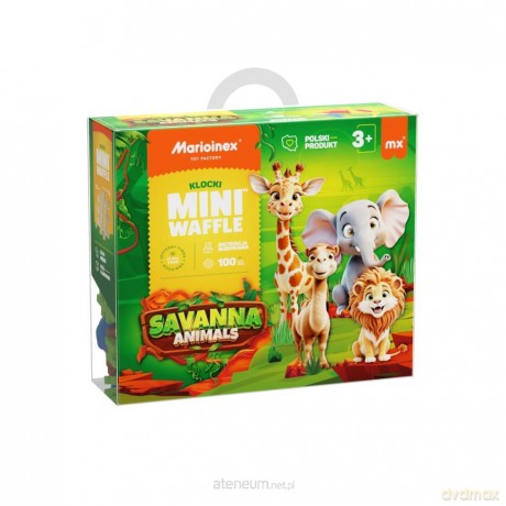 Mini Waffle 100el Animals Sawanna [KLOCKI]